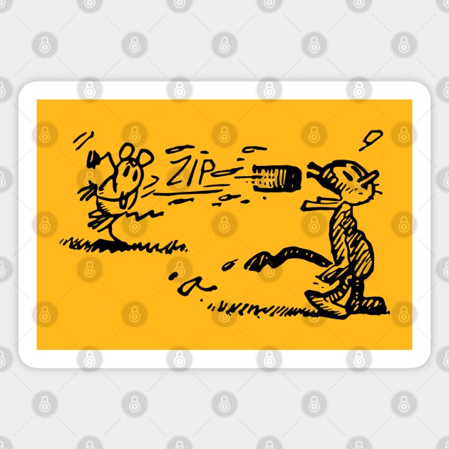 KRAZY KAT Magnet by ROBZILLA